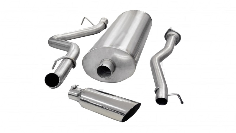 Chevrolet Silverado Performance Exhaust - Single Side Exit - CORSA Performance - Sport Cat-Back - Polished - `07-`10 Chevrolet Silverado Performance Exhaust - Single Side Exit - CORSA Performance - Sport Cat-Back - Polished - `07-`10